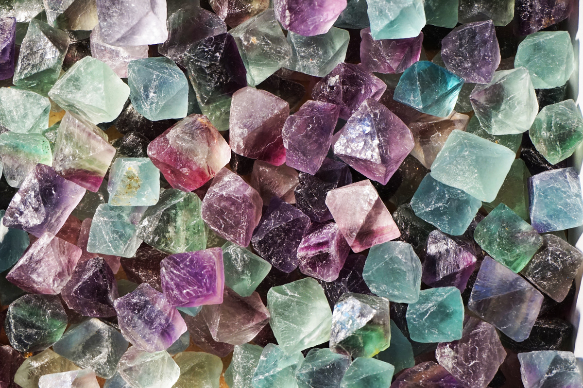 fluorite mineral texture